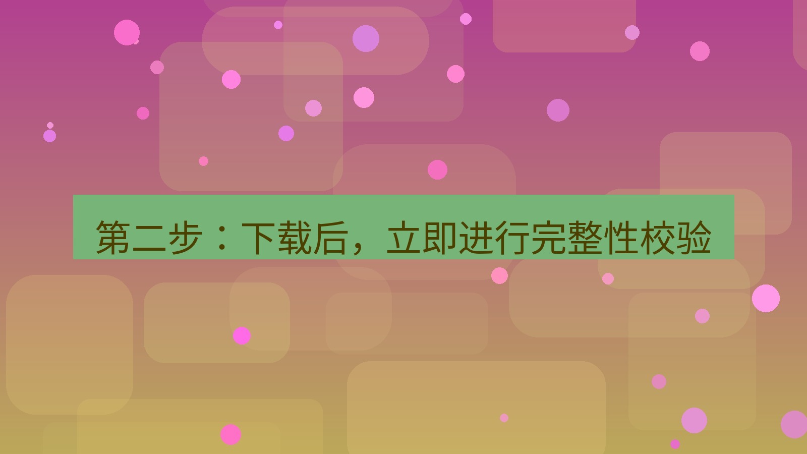 xchat电脑版 第二步：下载后，立即进行完整性校验